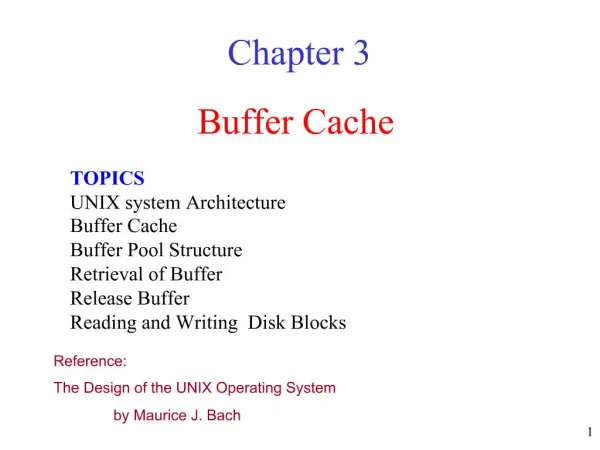 Buffer Cache