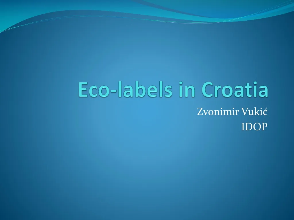 eco labels in croatia