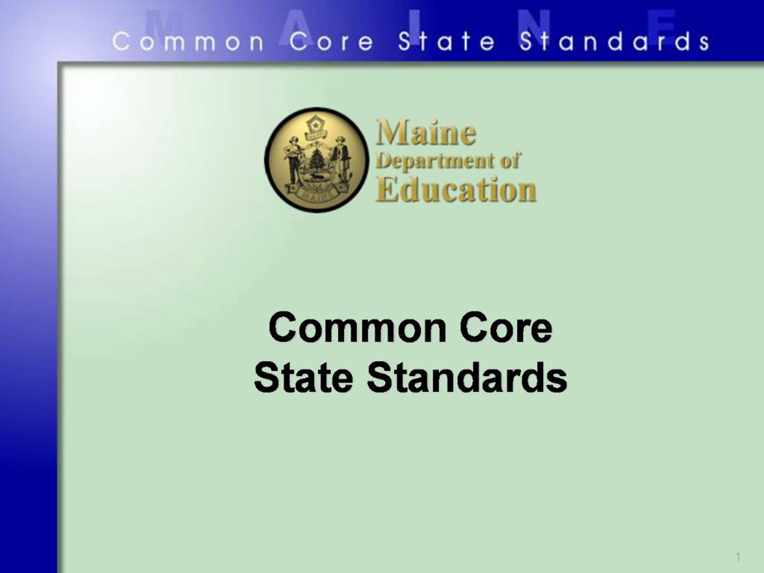 PPT - Common Core State Standards PowerPoint Presentation, free ...