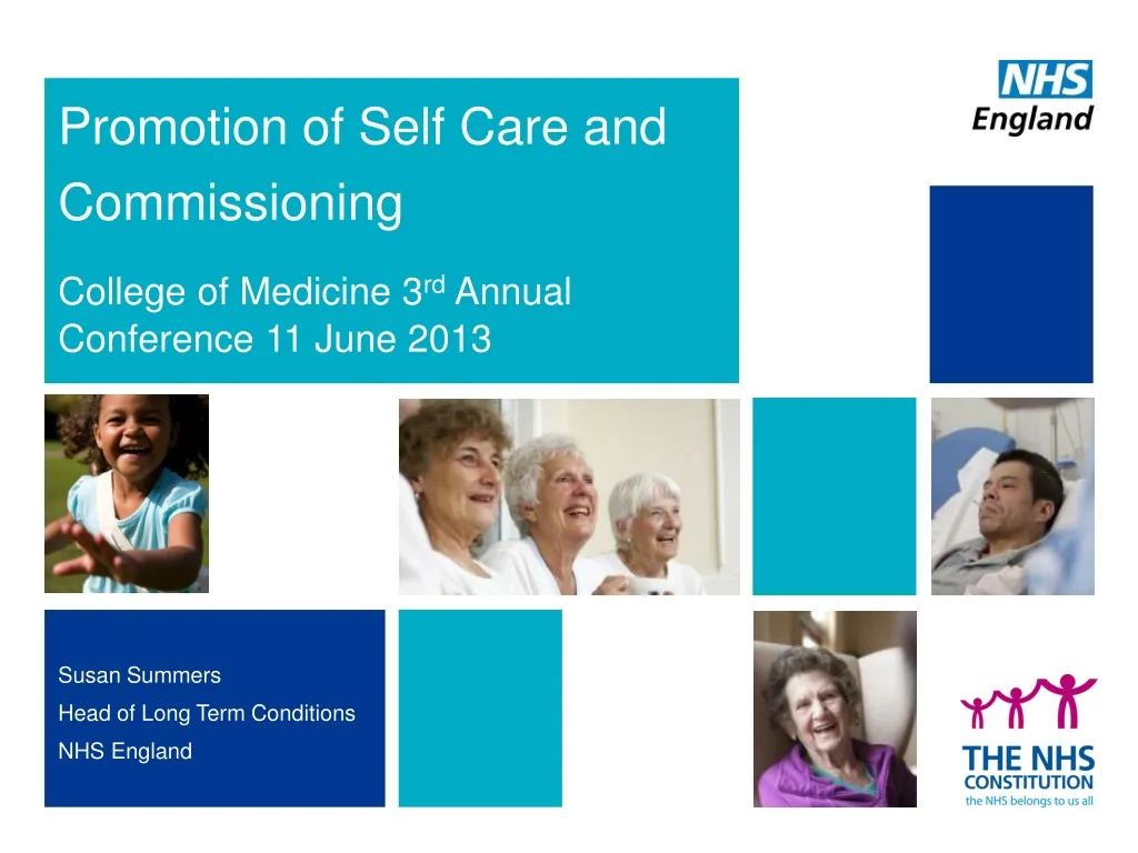promotion of self care and commissioning