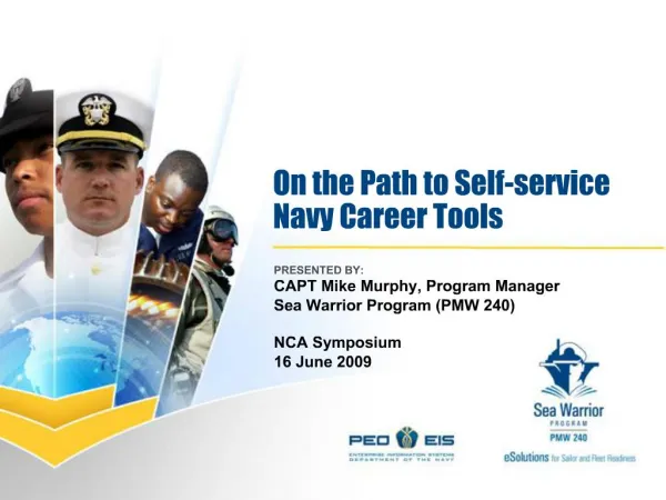 On the Path to Self-service Navy Career Tools