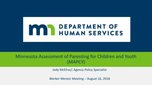 Minnesota Assessment of Parenting for Children and Youth ( MAPCY)