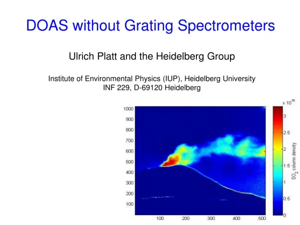 DOAS without Grating Spectrometers