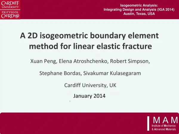 A 2D isogeometric boundary element method for linear elastic fracture