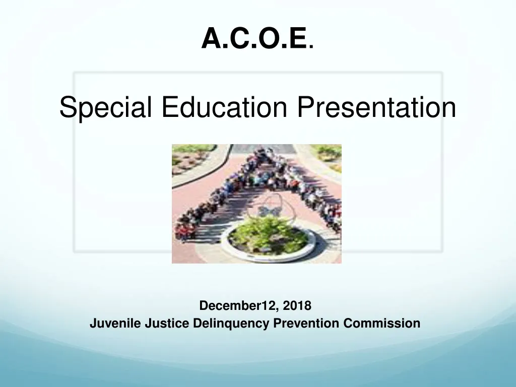 a c o e special education presentation