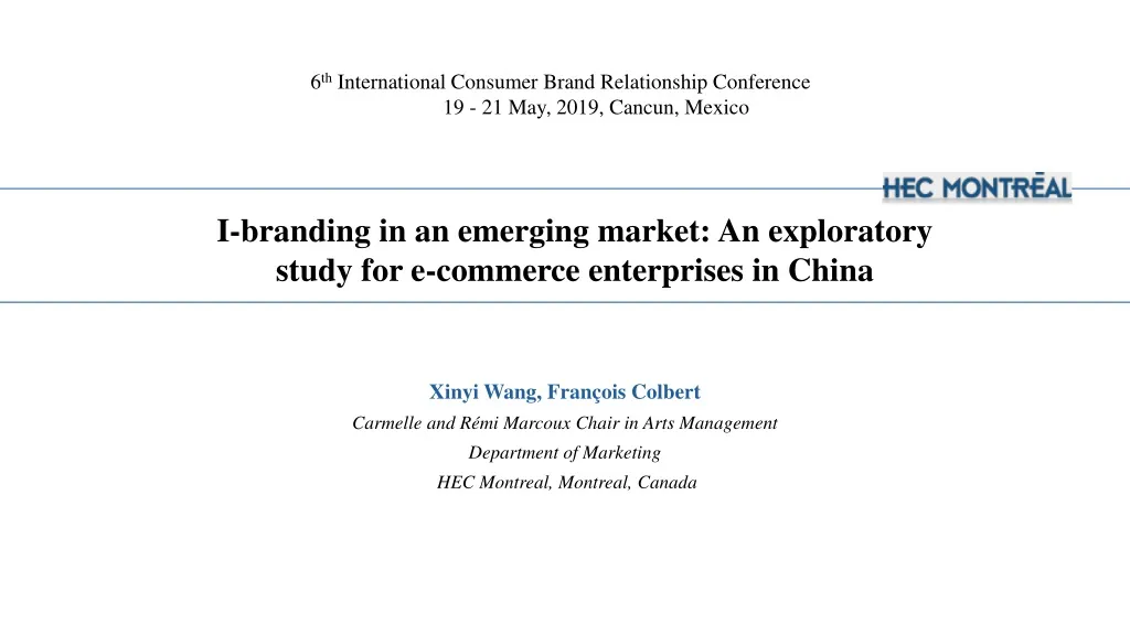 i branding in an emerging market an exploratory study for e commerce enterprises in china