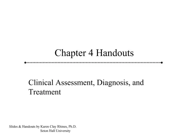 Chapter 4 Handouts