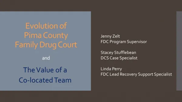 Evolution of Pima County Family Drug Court and