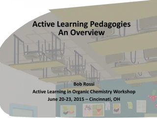 Active Learning Pedagogies An Overview - slide 1