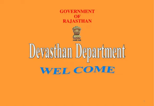 GOVERNMENT OF RAJASTHAN