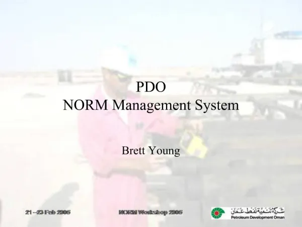 PDO NORM Management System