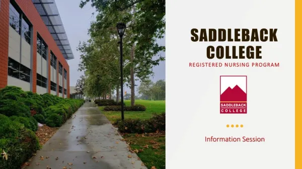 Saddleback College Registered Nursing Program