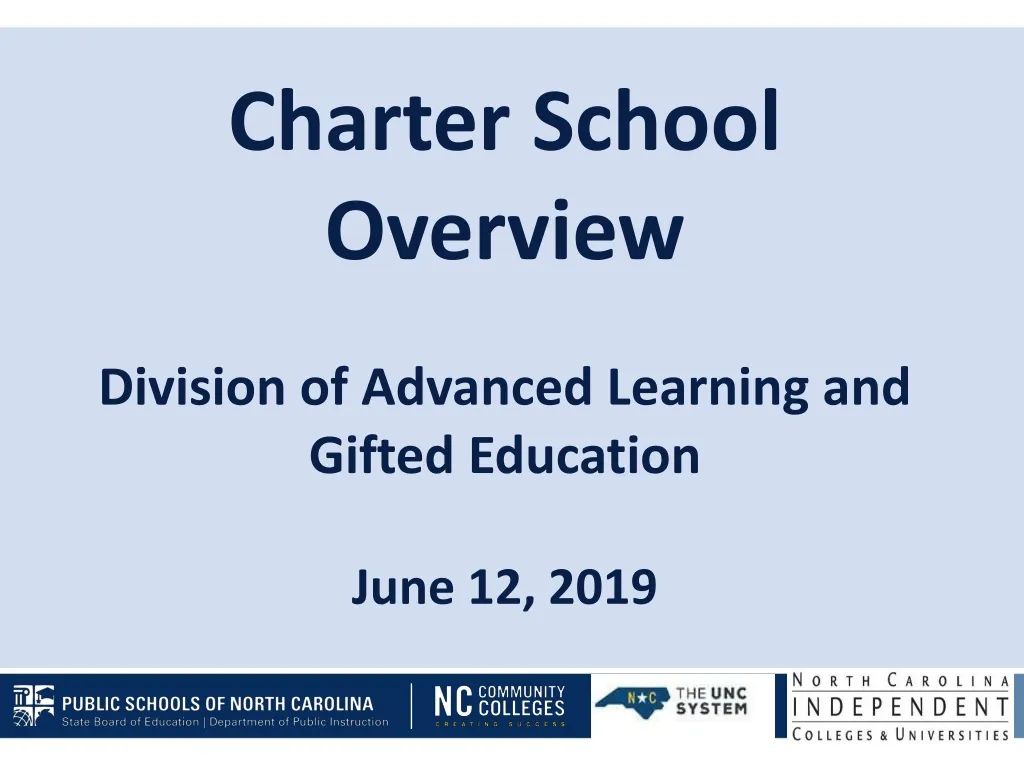 charter school overview division of advanced
