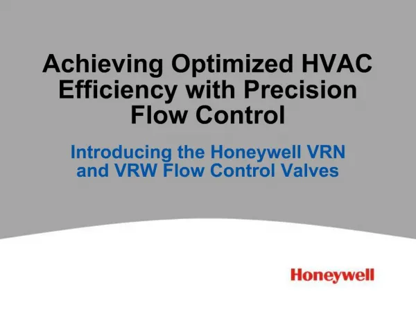 Achieving Optimized HVAC Efficiency with Precision Flow Control