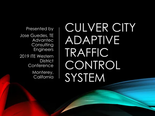 Culver City Adaptive Traffic Control System