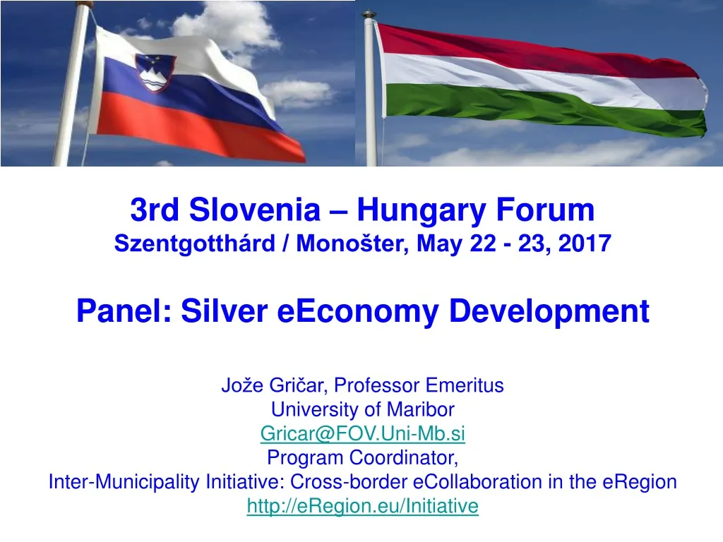 3rd slovenia hungary forum szentgotth rd mono