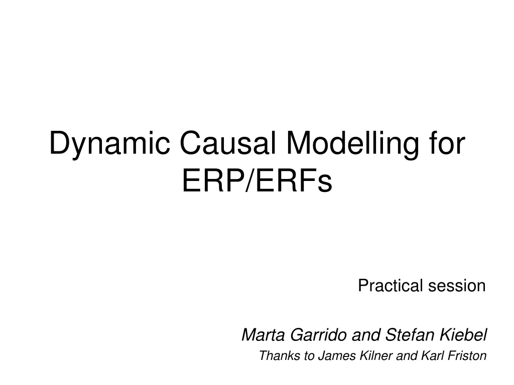 dynamic causal modelling for erp erfs