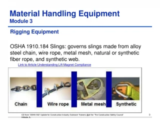 Material Handling Equipment - slide 1
