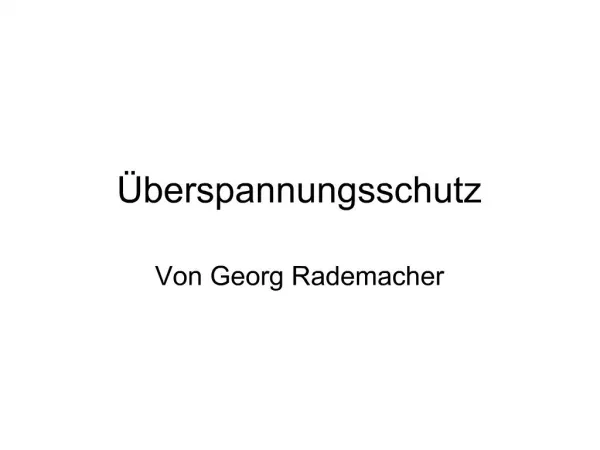 berspannungsschutz