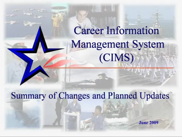 Career Information Management System CIMS