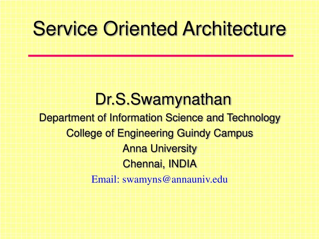 service oriented architecture