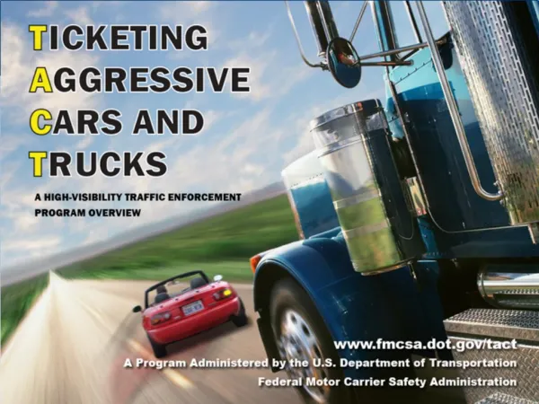 A Program Administered by the U.S. Department of Transportation Federal Motor Carrier Safety Administration