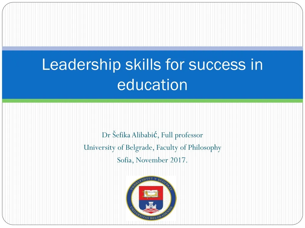 leadership skills for success in education