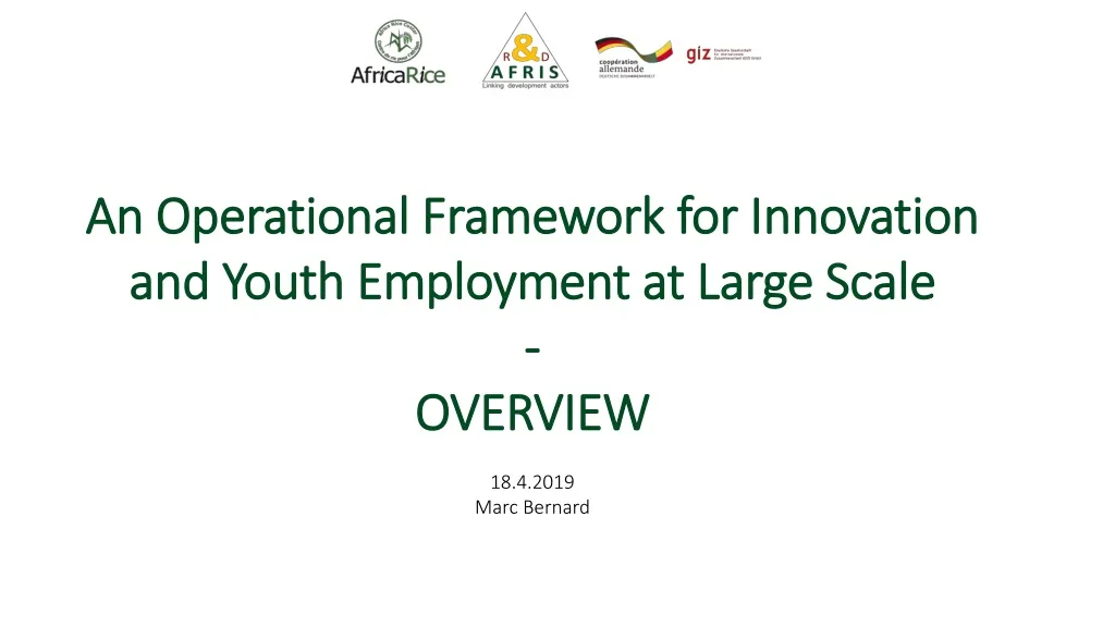 an operational framework for innovation and youth