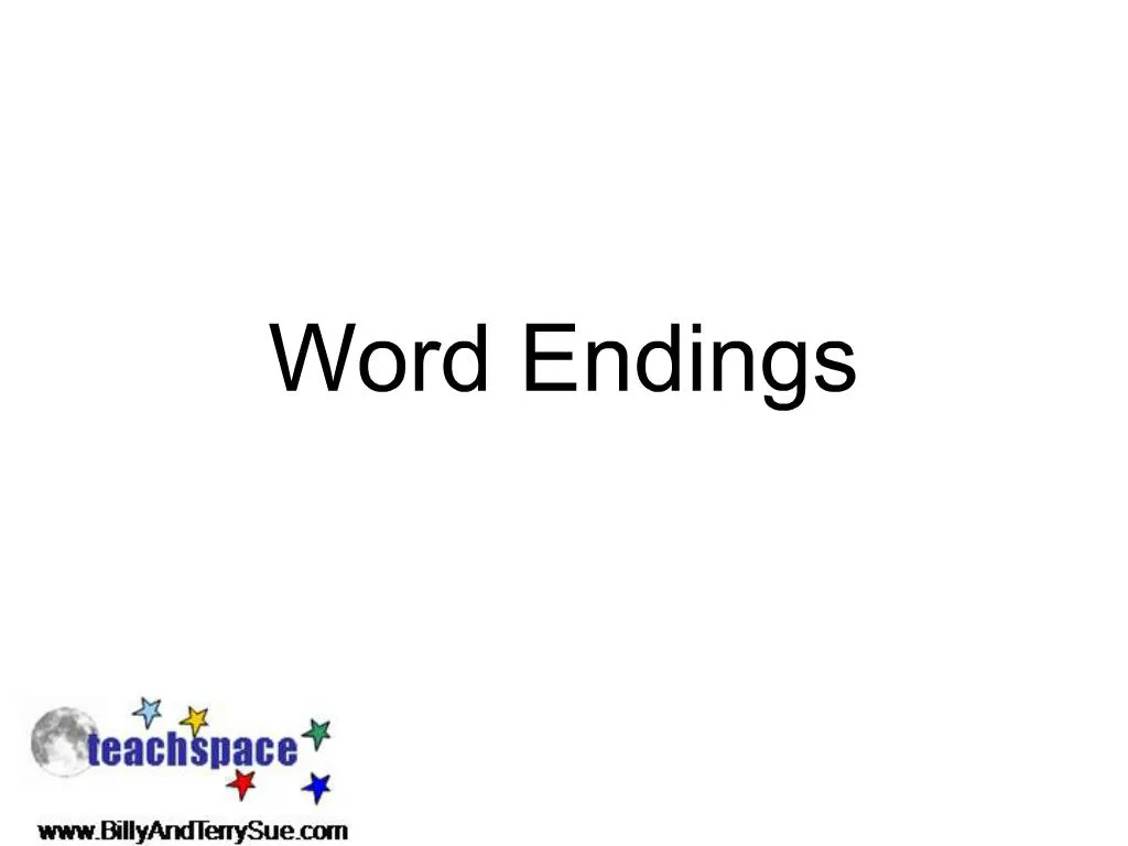 presentation on endings