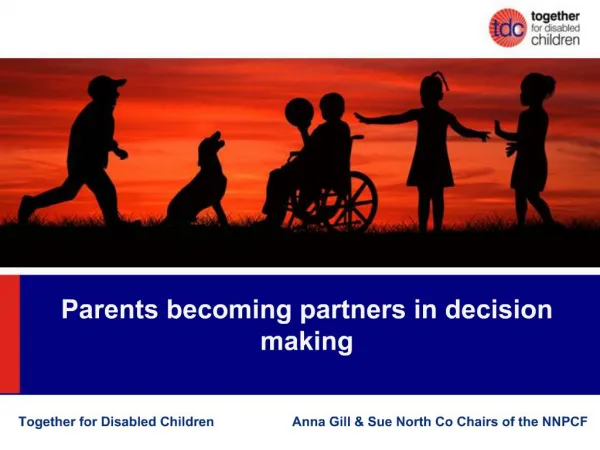 Parents becoming partners in decision making