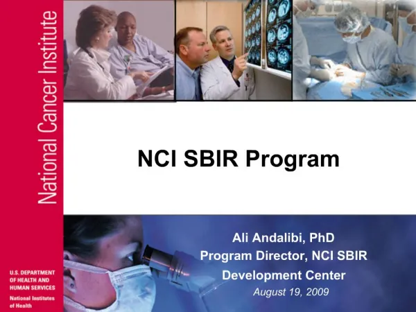 NCI SBIR Program