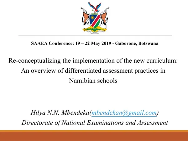 SAAEA Conference: 19 – 22 May 2019 - Gaborone, Botswana