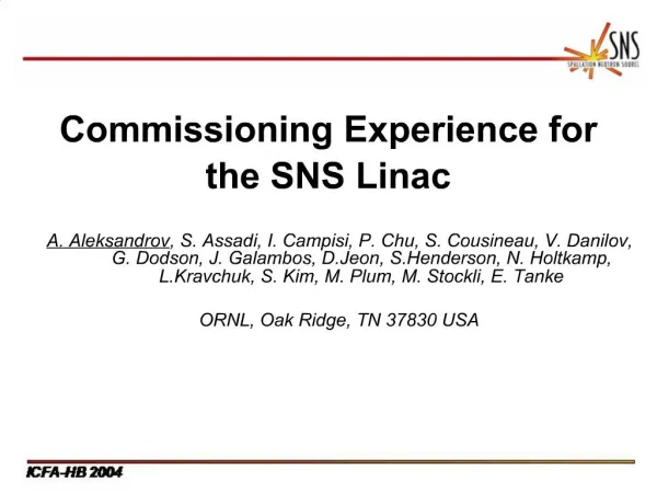 Commissioning Experience for the SNS Linac