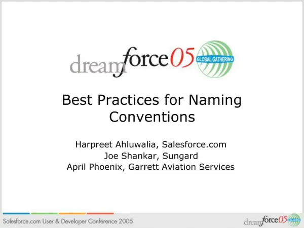 Best Practices for Naming Conventions