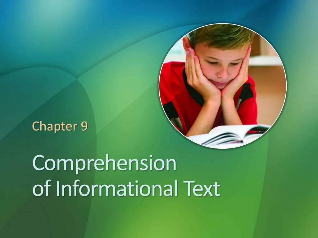 comprehension of informational text