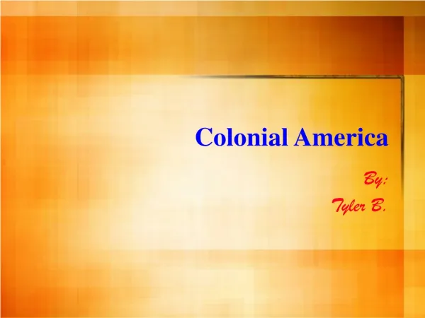 Colonial America