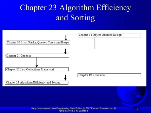 Chapter 23 Algorithm Efficiency and Sorting