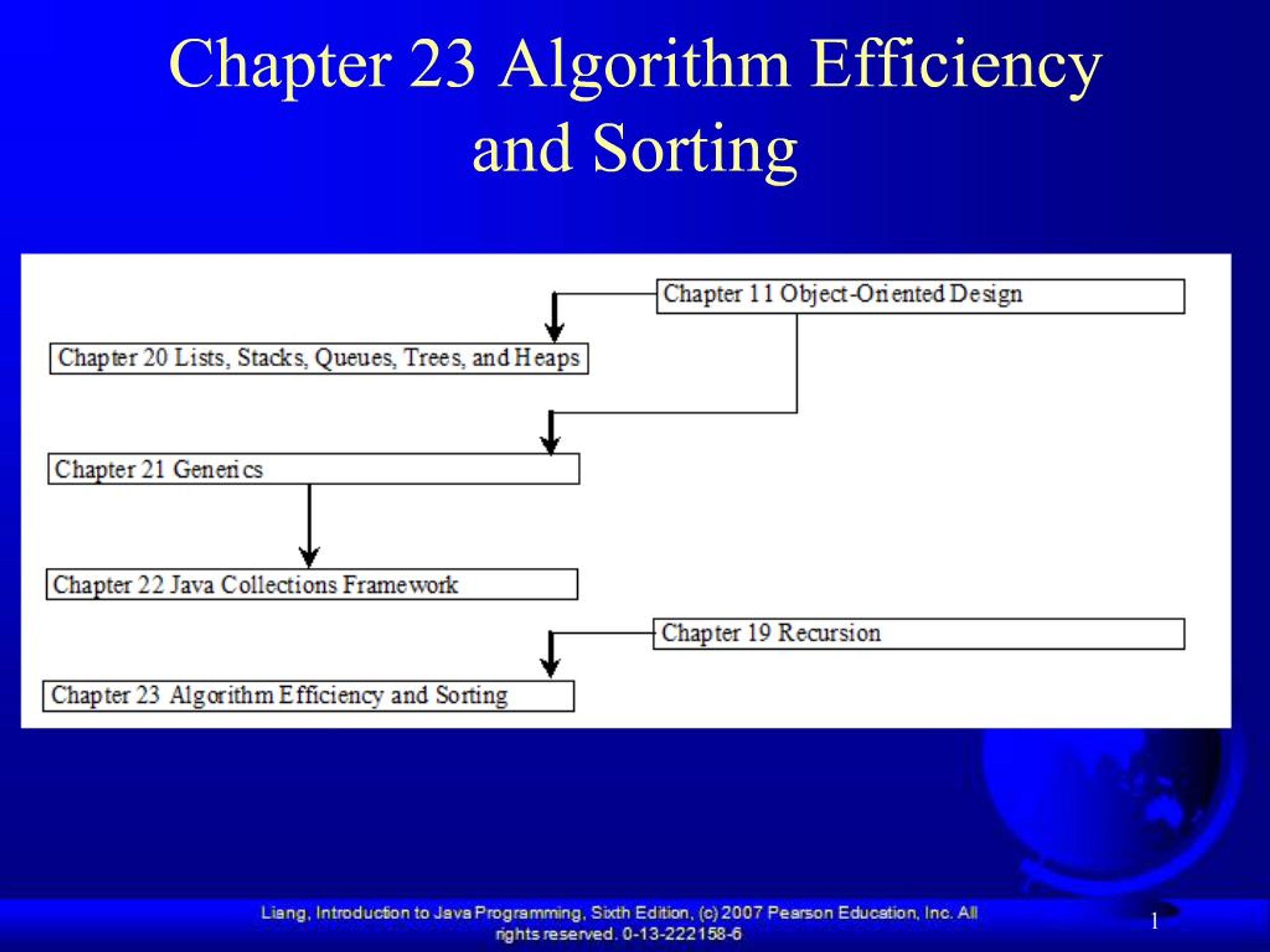 PPT - Chapter 23 Algorithm Efficiency and Sorting PowerPoint ...