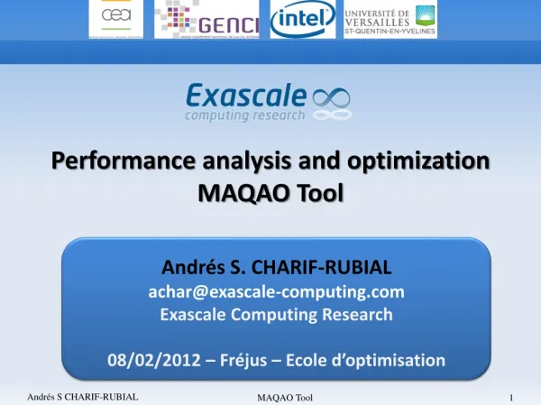 Andrés S. CHARIF-RUBIAL achar@exascale-computing