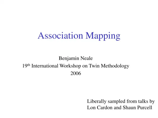 Association Mapping