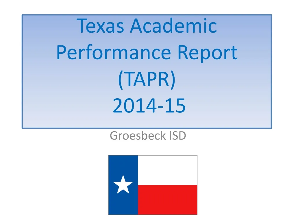 texas academic performance report tapr 2014 15
