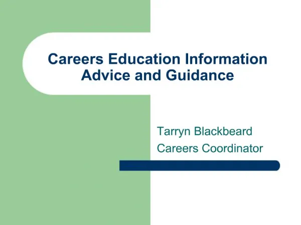 Careers Education Information Advice and Guidance