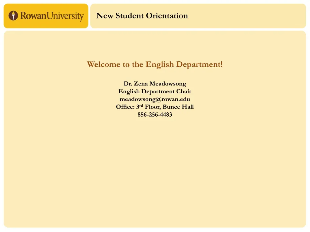 new student orientation