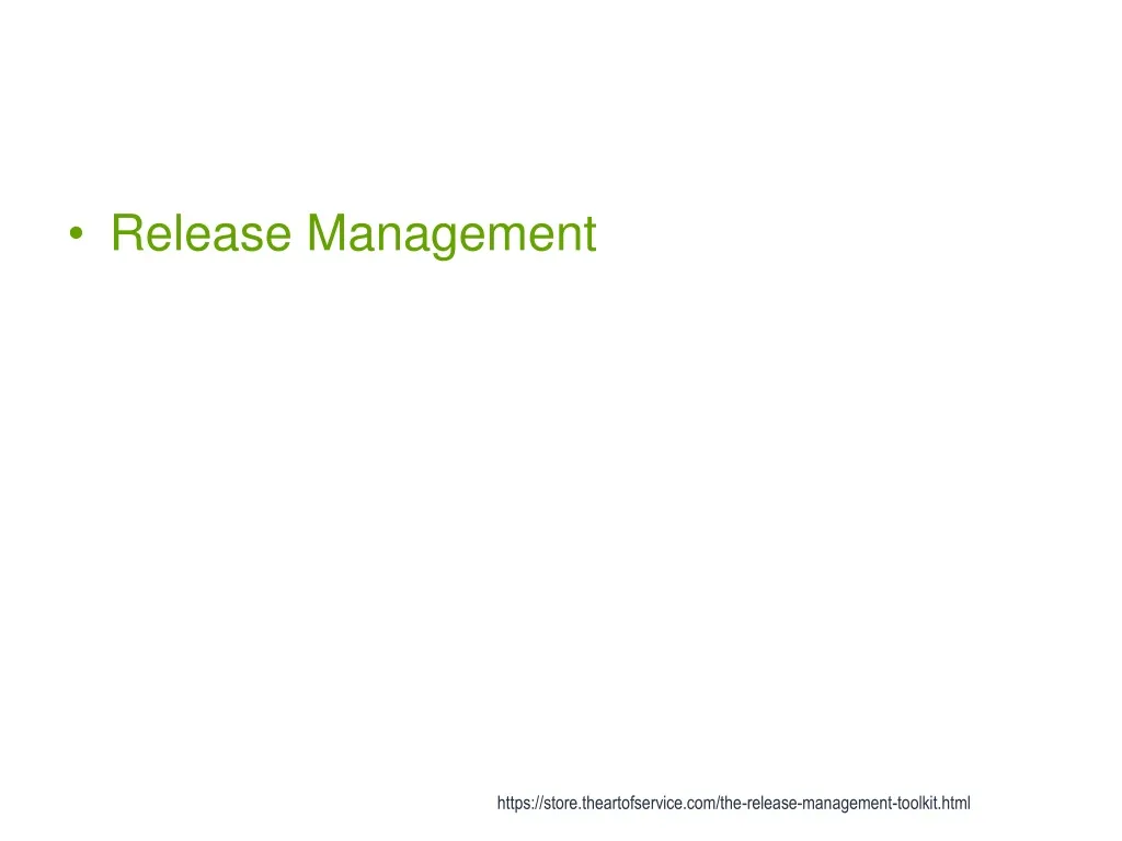release management