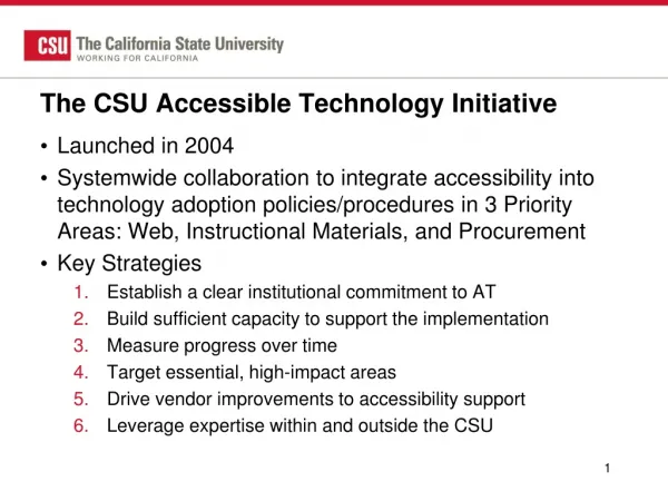 The CSU Accessible Technology Initiative