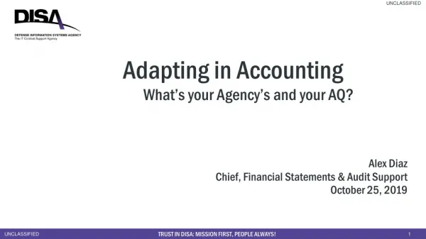 Adapting in Accounting