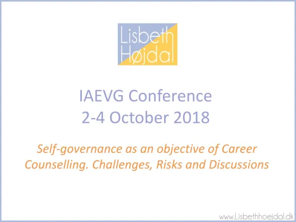 IAEVG Conference 2-4 October 2018