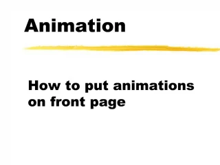 Animation - slide 1