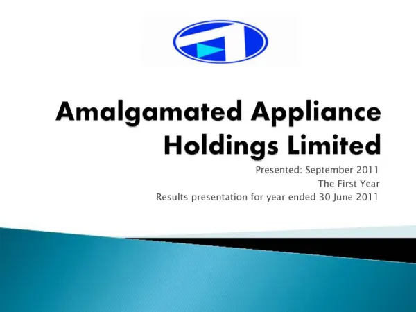 Amalgamated Appliance Holdings Limited