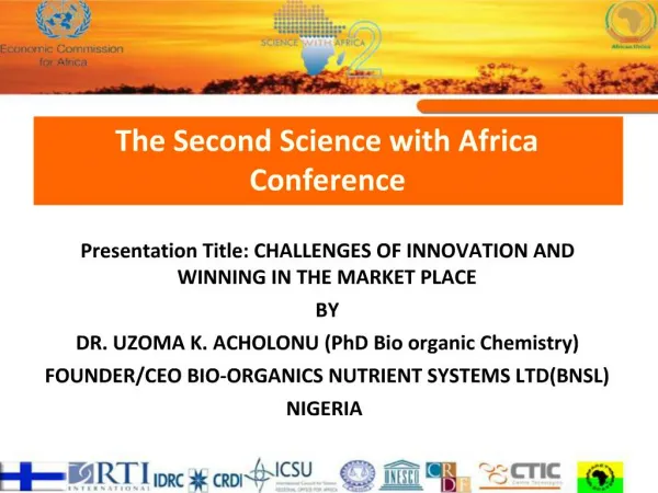 The Second Science with Africa Conference